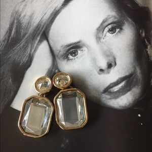 Vintage Givenchy large clip on earrings